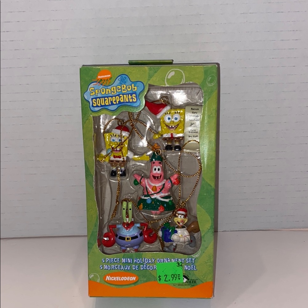 Nickelodeon SpongeBob SquarePants Ornament Set - Multicolor